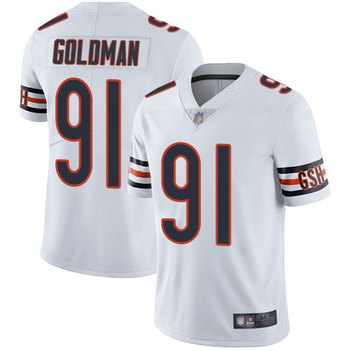 Chicago Bears Limited White Men Eddie Goldman Road Jersey NFL Football #91 Vapor Untouchable